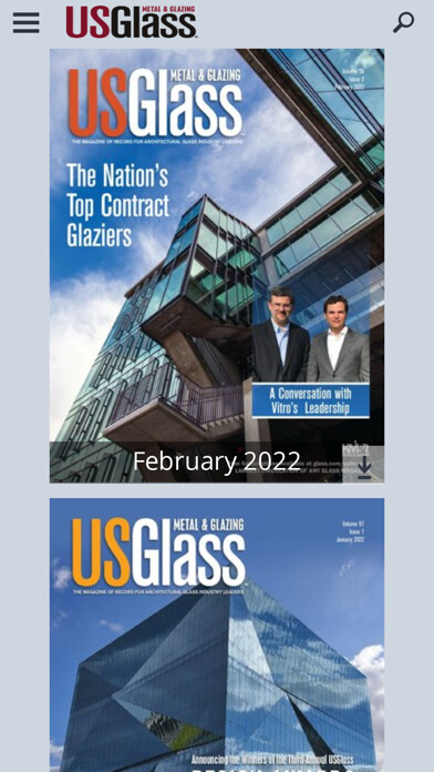 Emulate iPhone app USGlass Magazine using MyAndroid