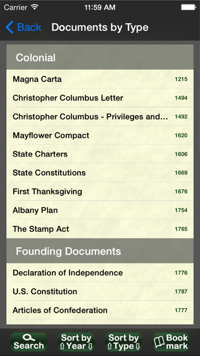 Emulate iPhone app US Historical Documents using MyAndroid Emulate iPhone app US Historical Documents using MyAndroid