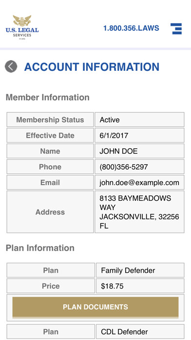 Emulate iPhone app U.S. Legal Services using MyAndroid Emulate iPhone app U.S. Legal Services using MyAndroid
