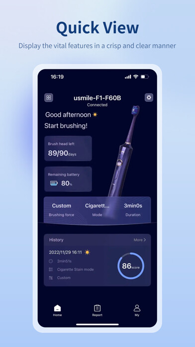 Emulate iPhone app usmile Oral Care using MyAndroid Emulate iPhone app usmile Oral Care using MyAndroid