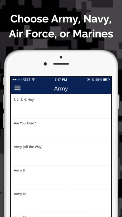 Emulate iPhone app U.S. Military Cadences Audio using MyAndroid Emulate iPhone app U.S. Military Cadences Audio using MyAndroid