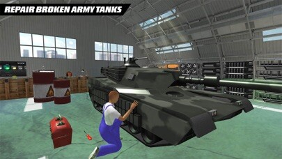 Emulate iPhone app US Military Tank Mechanic Garage – Repair Workshop using MyAndroid