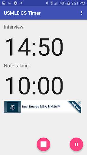 Emulate Android APK USMLE CS timer Emulate Android APK USMLE CS timer