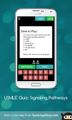 Run android online APK USMLE Quiz: Signaling Pathways from MyAndroid or emulate USMLE Quiz: Signaling Pathways using MyAndroid