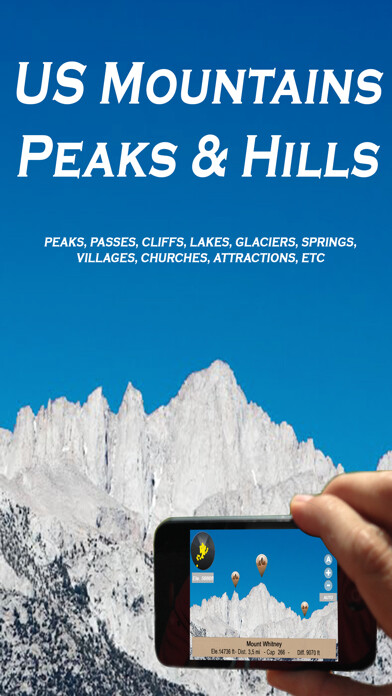 Emulate iPhone app US Mountains, peaks and hills in augmented reality using MyAndroid Emulate iPhone app US Mountains, peaks and hills in augmented reality using MyAndroid