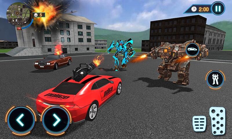 Run android online APK US Police Car Robot Fight Game from MyAndroid or emulate US Police Car Robot Fight Game using MyAndroid