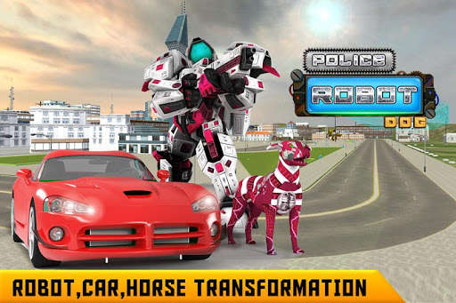 Emulate Android APK US Police Dog Robot Transform Cop Game