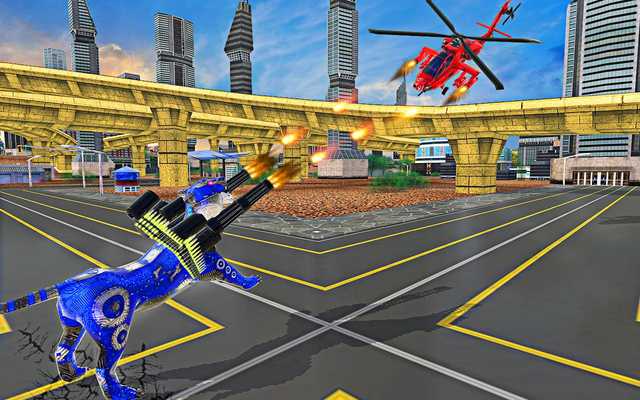 Emulate Android APK US Police Robot War Tiger Robot