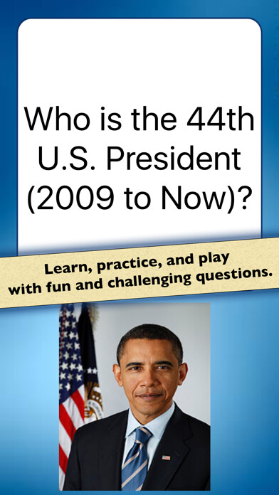 Emulate iPhone app US Presidents Quiz — Learn about U.S. History using MyAndroid Emulate iPhone app US Presidents Quiz — Learn about U.S. History using MyAndroid