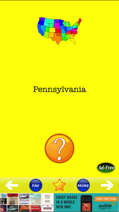 Emulate iPhone app U.S. State Capitals! States & Capital Quiz Game using MyAndroid Emulate iPhone app U.S. State Capitals! States & Capital Quiz Game using MyAndroid