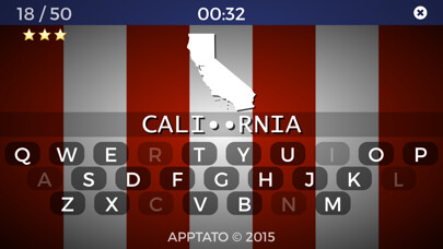 Emulate iPhone app US States Challenge using MyAndroid