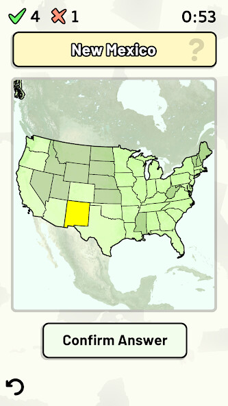 Emulate iPhone app US States Quiz using MyAndroid Emulate iPhone app US States Quiz using MyAndroid