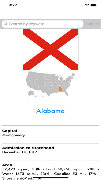 Emulate iPhone app US States using MyAndroid