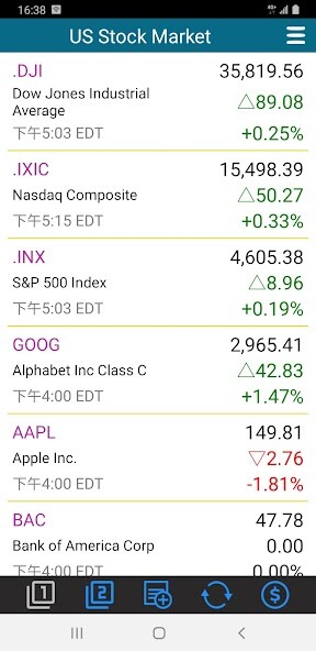 Run android online APK US Stock Markets - Live Quote from MyAndroid or emulate US Stock Markets - Live Quote using MyAndroid