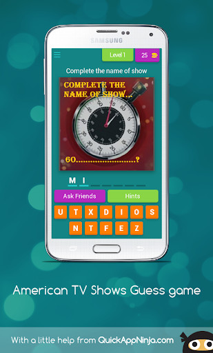 Run android online APK US TV Shows - Guess Game from MyAndroid or emulate US TV Shows - Guess Game using MyAndroid