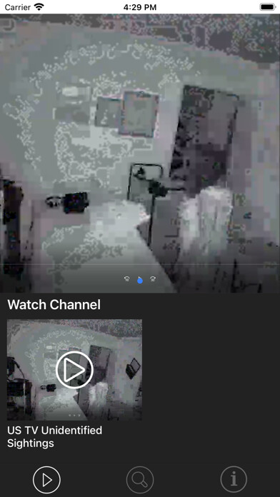 Emulate iPhone app US TV Unidentified Sightings using MyAndroid