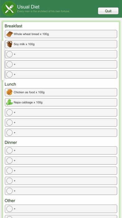 Emulate iPhone app Usual Diet using MyAndroid Emulate iPhone app Usual Diet using MyAndroid