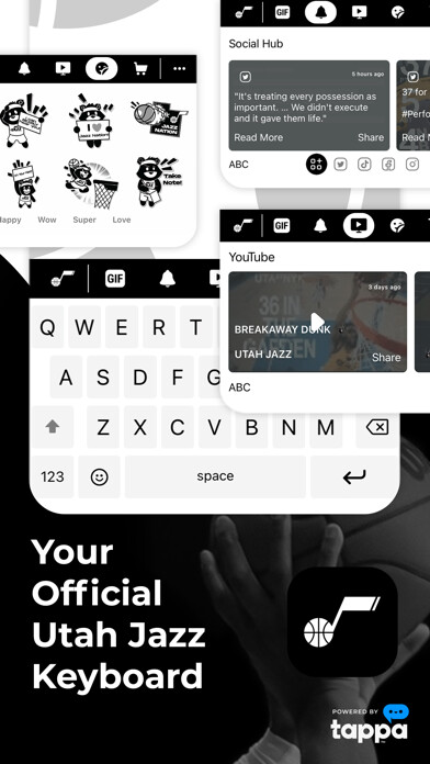 Emulate iPhone app Utah Jazz Keyboard using MyAndroid Emulate iPhone app Utah Jazz Keyboard using MyAndroid