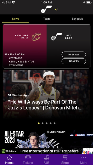 Emulate iPhone app Utah Jazz + Vivint Arena using MyAndroid Emulate iPhone app Utah Jazz + Vivint Arena using MyAndroid