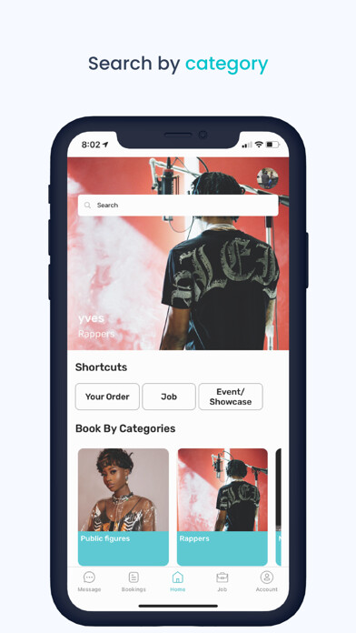 Emulate iPhone app Utalan - Talent Booking using MyAndroid
