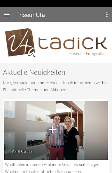 Run android online APK Uta Tadick Friseur+Fotografie from MyAndroid or emulate Uta Tadick Friseur+Fotografie using MyAndroid