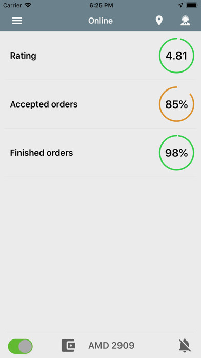 Emulate iPhone app Utaxi Driver using MyAndroid