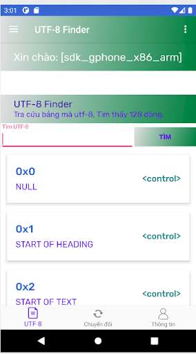 Run android online APK Utf-8 Finder from MyAndroid or emulate Utf-8 Finder using MyAndroid