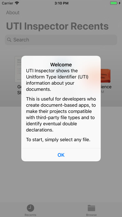 Emulate iPhone app UTI Inspector using MyAndroid Emulate iPhone app UTI Inspector using MyAndroid