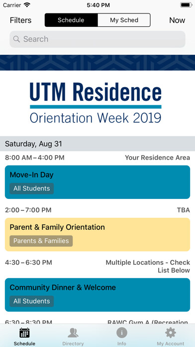 Emulate iPhone app UTM Residence Orientation using MyAndroid Emulate iPhone app UTM Residence Orientation using MyAndroid