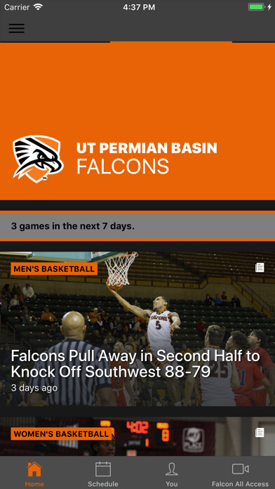 Emulate iPhone app UTPB Athletics using MyAndroid