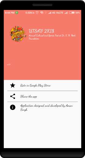 Run android online APK UTSAV 2K18 from MyAndroid or emulate UTSAV 2K18 using MyAndroid
