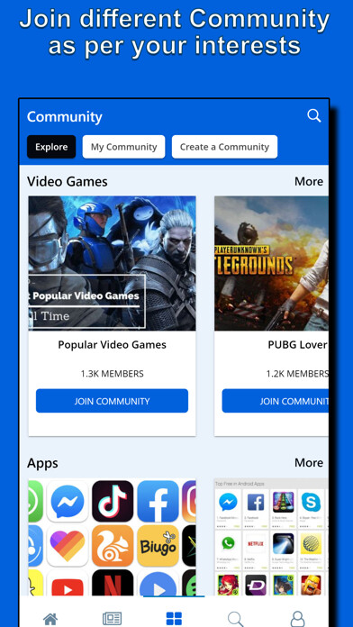 Emulate iPhone app Utternik - Social Community using MyAndroid