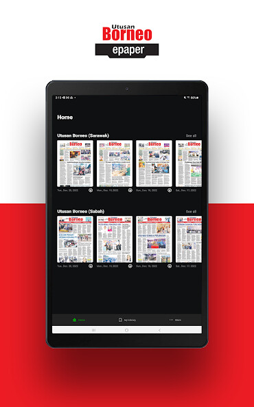 Emulate iPhone app Utusan Borneo using MyAndroid Emulate iPhone app Utusan Borneo using MyAndroid