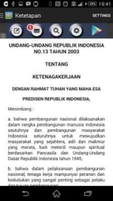 Emulate Android APK UU Ketenagakerjaan
