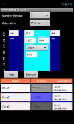 Emulate Android APK U value glazing calculator Emulate Android APK U value glazing calculator