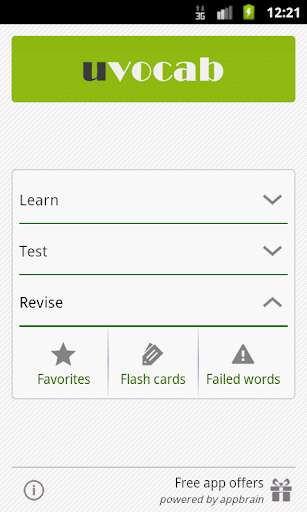 Run android online APK uVocab - Vocabulary Trainer from MyAndroid or emulate uVocab - Vocabulary Trainer using MyAndroid Run android online APK uVocab - Vocabulary Trainer from MyAndroid or emulate uVocab - Vocabulary Trainer using MyAndroid