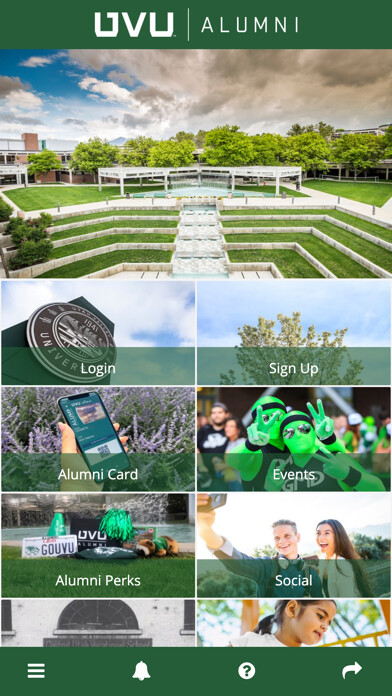 Emulate iPhone app UVU Alumni using MyAndroid