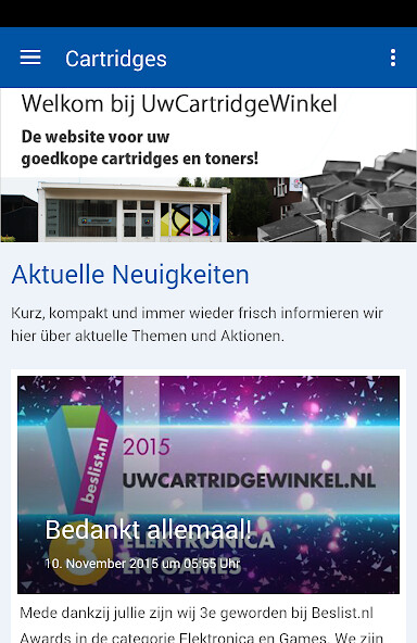 Run android online APK UwCartridgeWinkel.nl from MyAndroid or emulate UwCartridgeWinkel.nl using MyAndroid