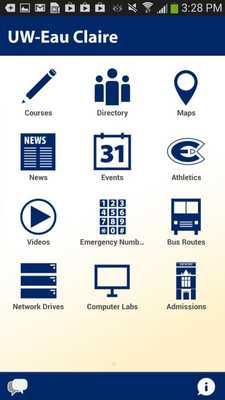 Emulate Android APK UW-Eau Claire Mobile