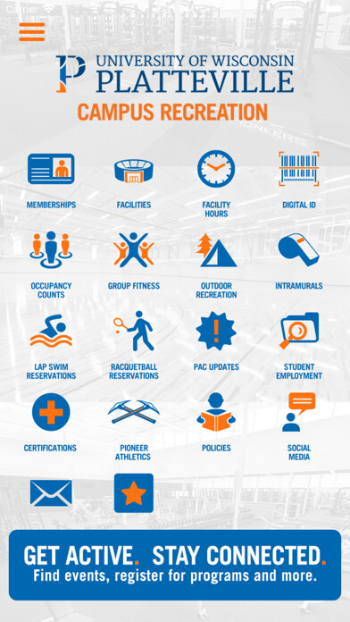 Emulate iPhone app UW-Platteville Campus Rec using MyAndroid