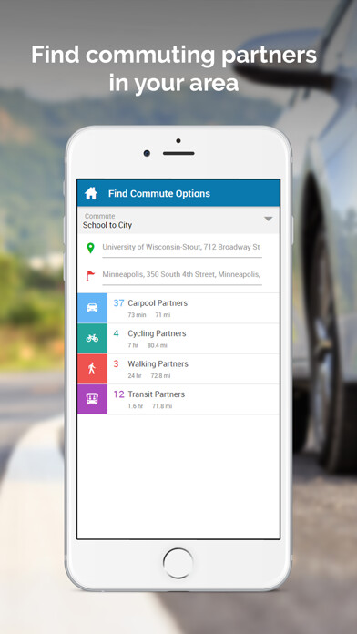 Emulate iPhone app UW-Stout Rideshare using MyAndroid