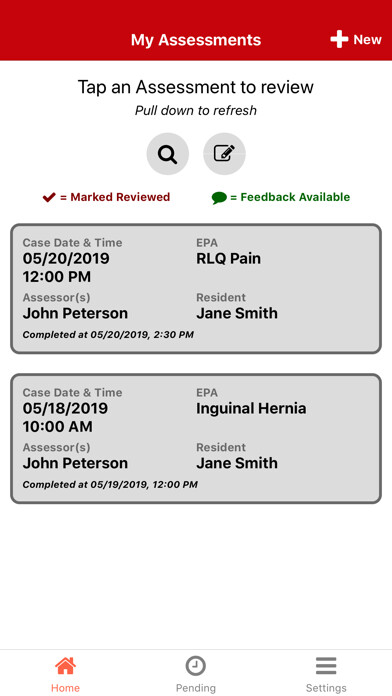 Emulate iPhone app UW Surgery Resident Assessment using MyAndroid