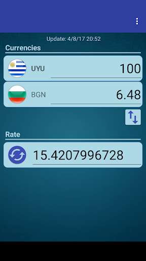 Run android online APK UYU Peso x Bulgarian Lev from MyAndroid or emulate UYU Peso x Bulgarian Lev using MyAndroid