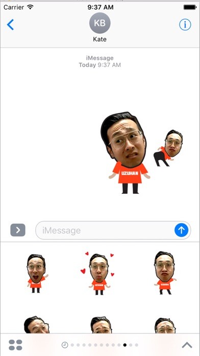 Emulate iPhone app Uzuhan Stickers using MyAndroid Emulate iPhone app Uzuhan Stickers using MyAndroid