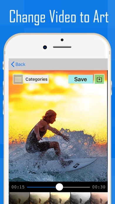 Emulate iPhone app V2Art: Special Video Effects using MyAndroid