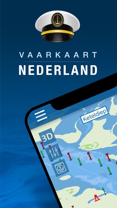 Emulate iPhone app Vaarkaart Nederland using MyAndroid