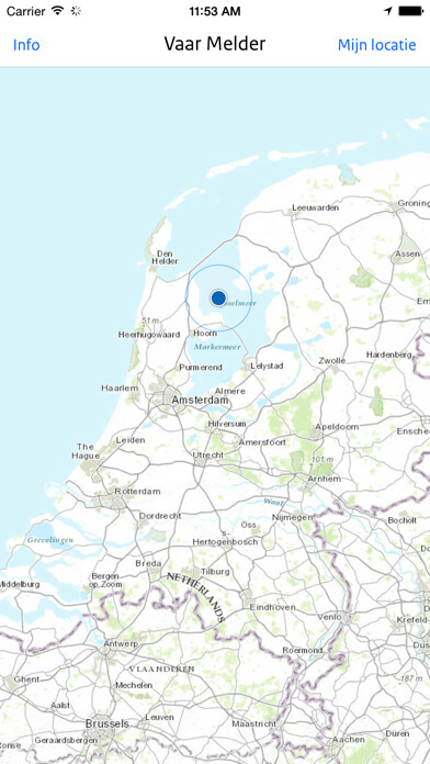 Emulate iPhone app Vaar Melder using MyAndroid