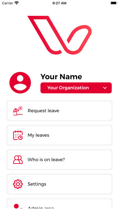 Emulate iPhone app Vacamo - Leave Management using MyAndroid