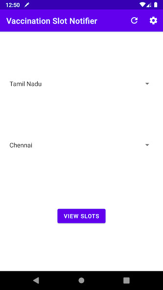 Run android online APK Vaccination Slot Notifier from MyAndroid or emulate Vaccination Slot Notifier using MyAndroid