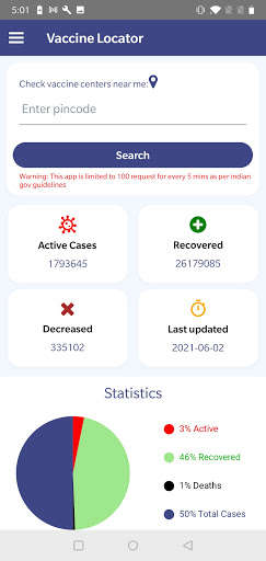 Run android online APK Vaccine Locator from MyAndroid or emulate Vaccine Locator using MyAndroid